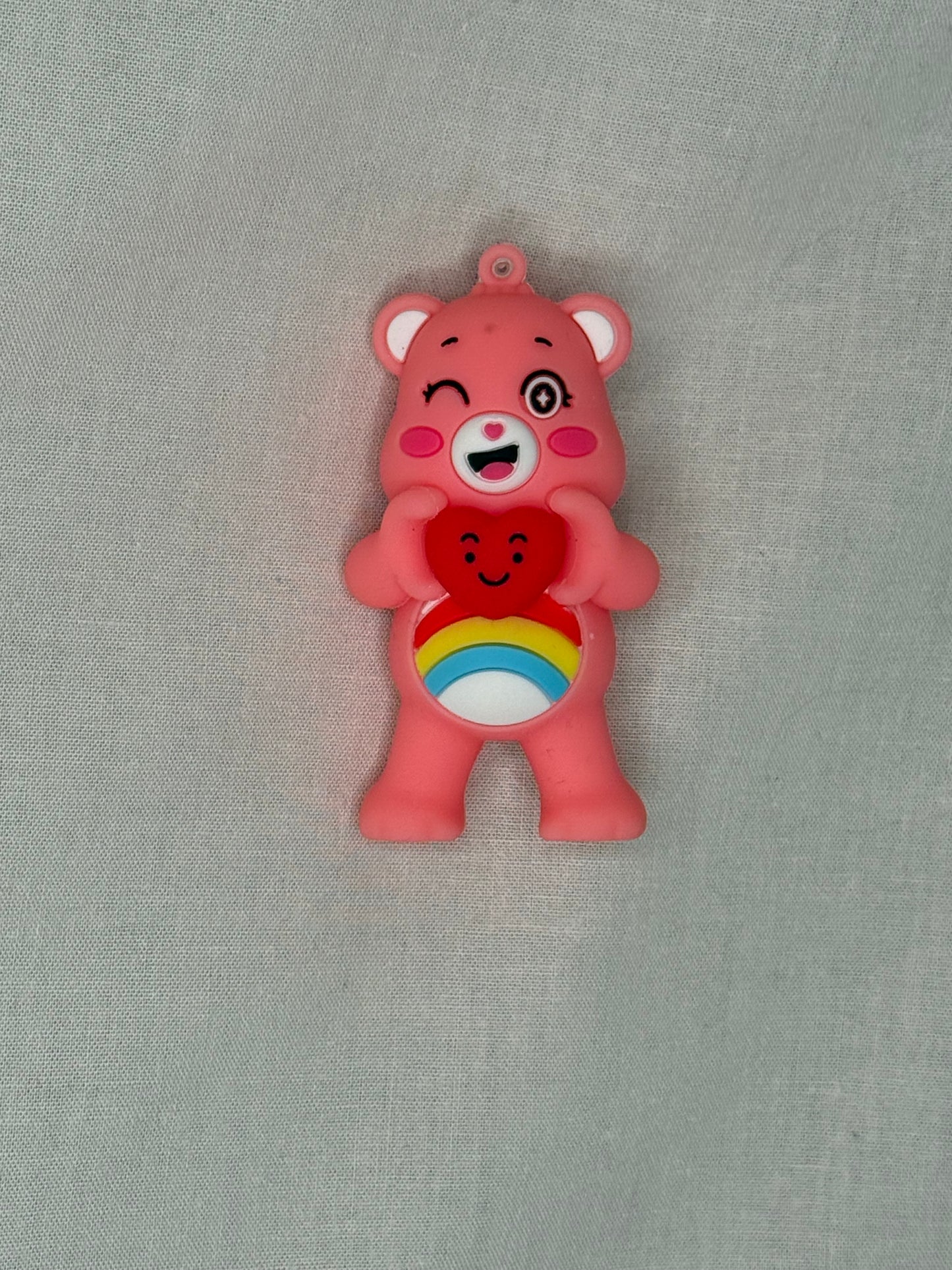 Colorful Bear Ornament/Keychain Charm-- Cheer