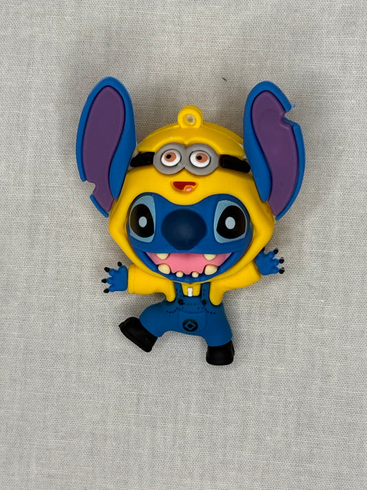 Blue Monster with yellow outfit Ornament/Keychain Charm